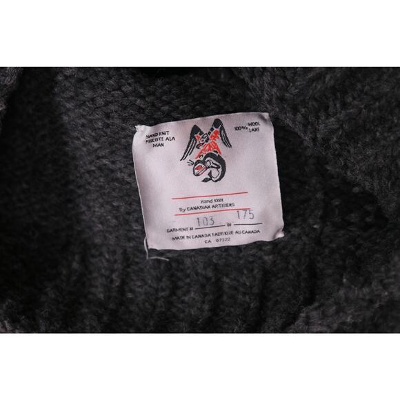 Filson Collectors Handmade Wolf Pass Canadian Artisans Shawl Wool Sweater XS - Picture 8 of 8